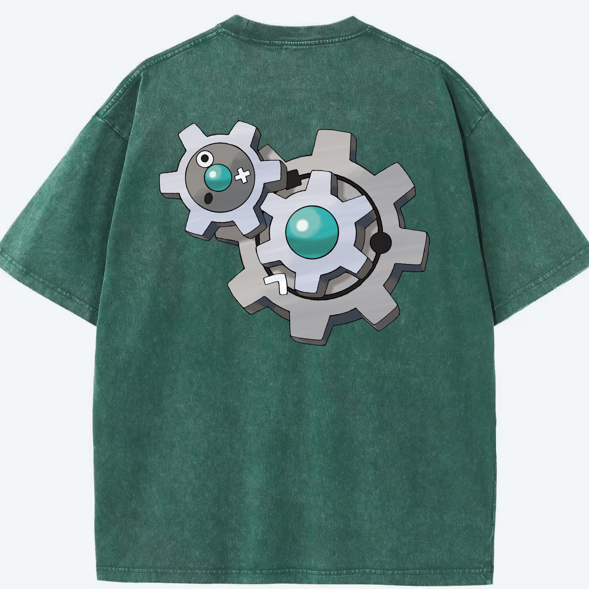 （画像用） ポケットモンスター Pokémon 綿100% ヴィンテージ風 半袖Tシャツ（背面プリント）